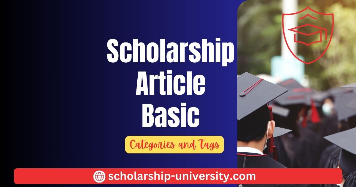 Scholarship Article Basic - Categories and Tags