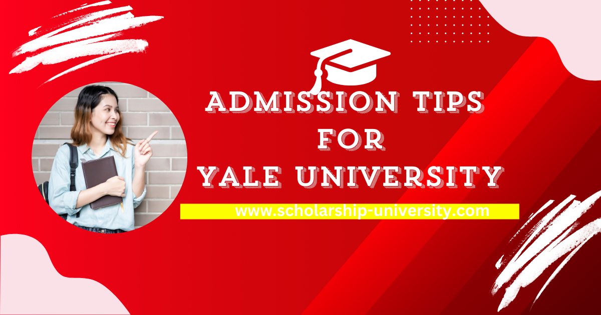 Yale university admission tips